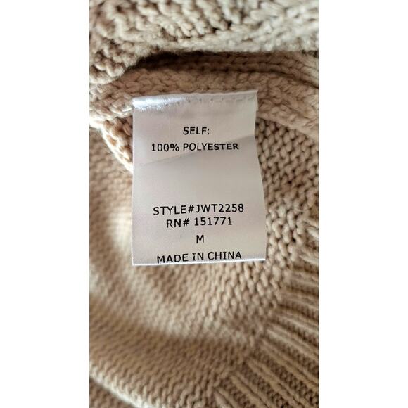 Pink Lily Cable Knit Sweater Vest, Ruffled sleeves, Sz M, Excellent cond. - Picture 8 of 13